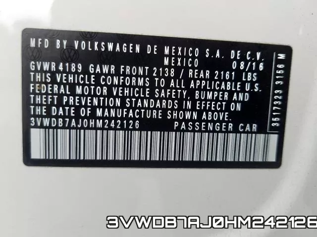 3VWDB7AJ0HM242126 фото 2