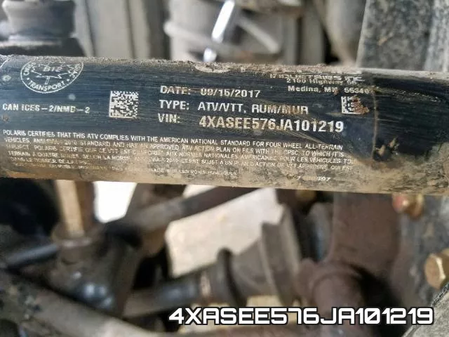 4XASEE576JA101219 фото 2