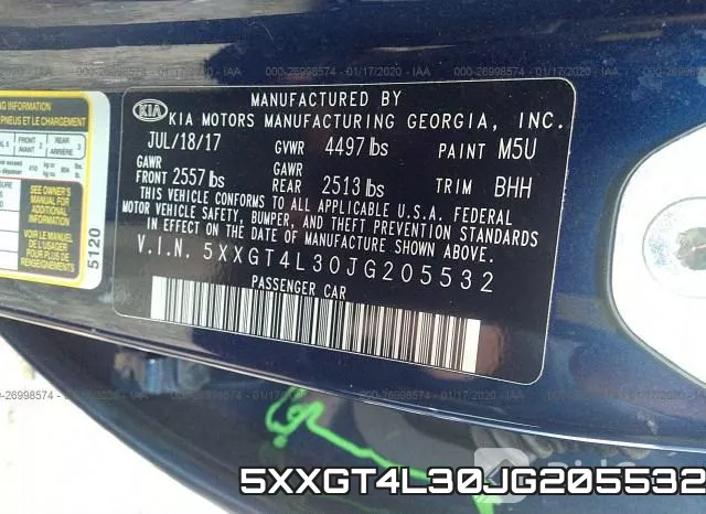 5XXGT4L30JG205532 фото 9