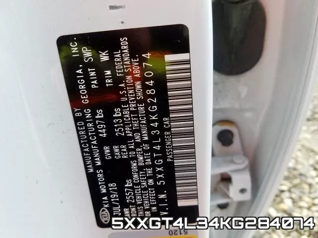 5XXGT4L34KG284074 фото 2