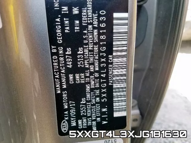 5XXGT4L3XJG181630 фото 2