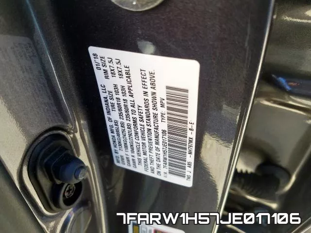 7FARW1H57JE017106 фото 2