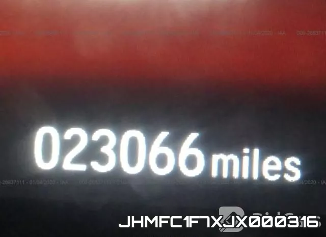 JHMFC1F7XJX000316 фото 7