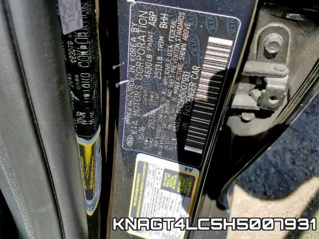 KNAGT4LC5H5007931 фото 2