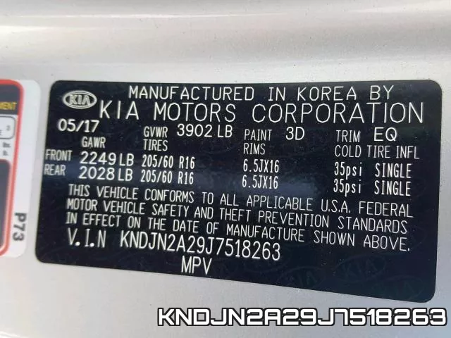 KNDJN2A29J7518263 фото 2