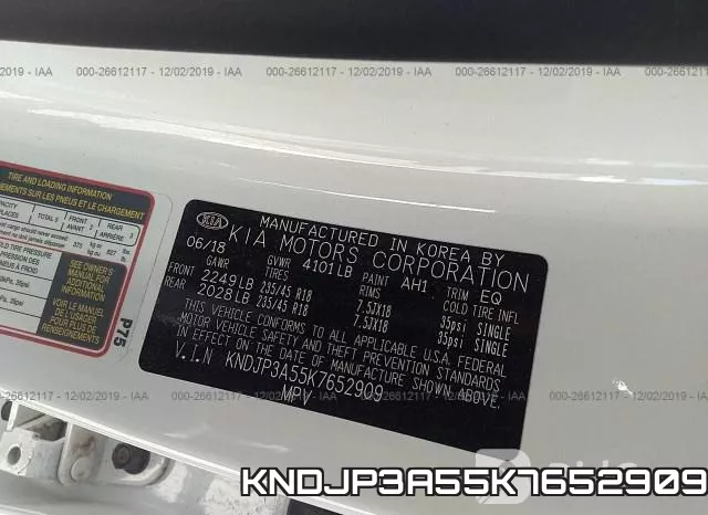 KNDJP3A55K7652909 фото 9