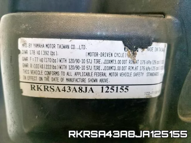 RKRSA43A8JA125155 фото 2