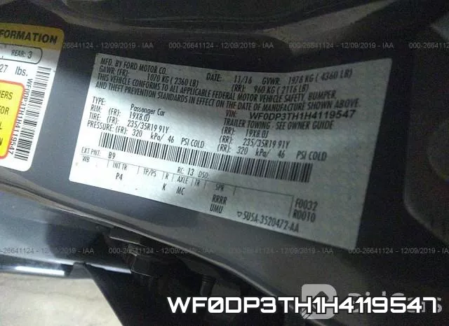 WF0DP3TH1H4119547 фото 8