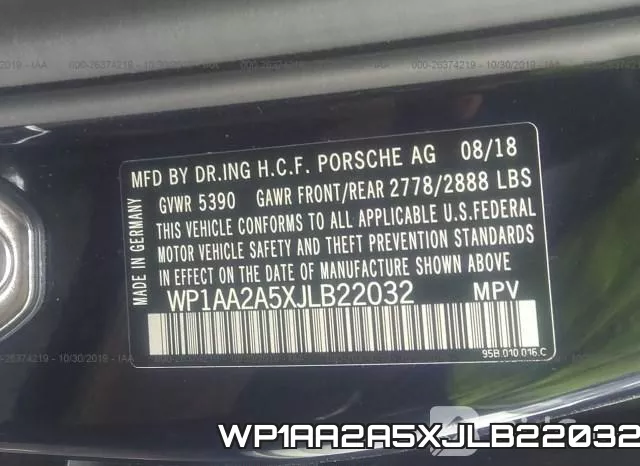 WP1AA2A5XJLB22032 фото 10