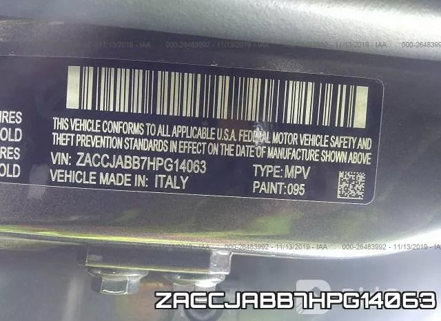 ZACCJABB7HPG14063 фото 8