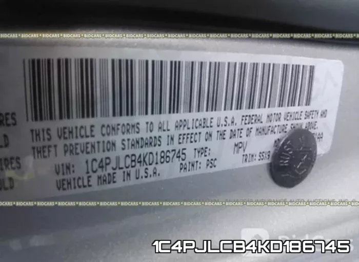 1C4PJLCB4KD186745 фото 10