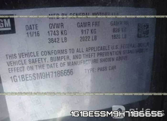 1G1BE5SM9H7186656 фото 10