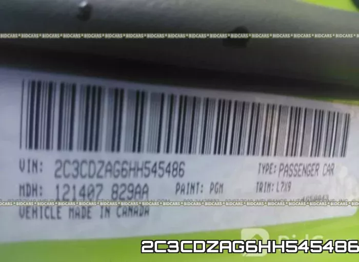 2C3CDZAG6HH545486 фото 10