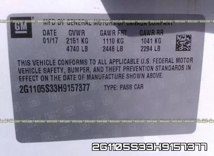 2G1105S33H9157377 фото 10