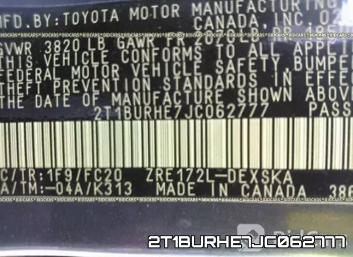 2T1BURHE7JC062777 фото 10