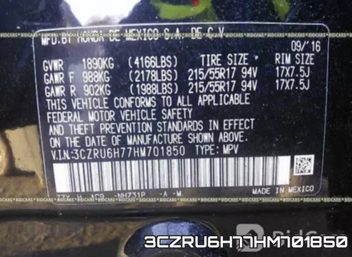 3CZRU6H77HM701850 фото 10
