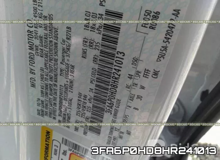 3FA6P0HD8HR241013 фото 10