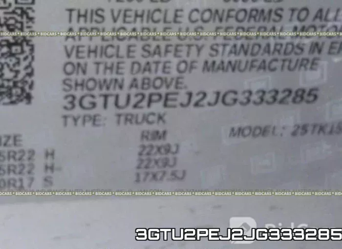 3GTU2PEJ2JG333285 фото 10