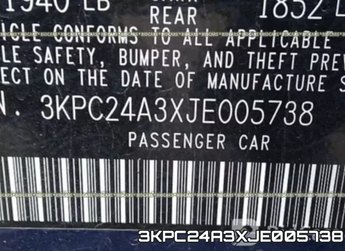 3KPC24A3XJE005738 фото 10