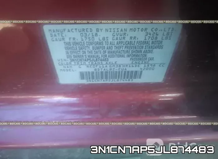 3N1CN7AP5JL874483 фото 10