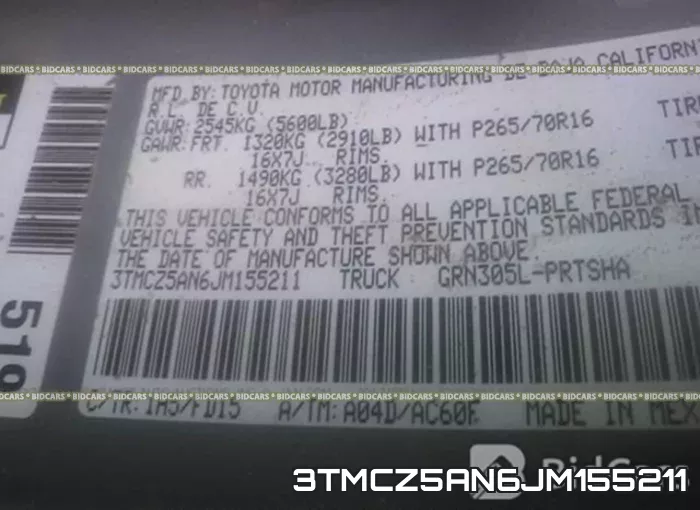 3TMCZ5AN6JM155211 фото 10