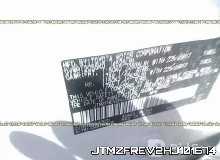 JTMZFREV2HJ101674 фото 10
