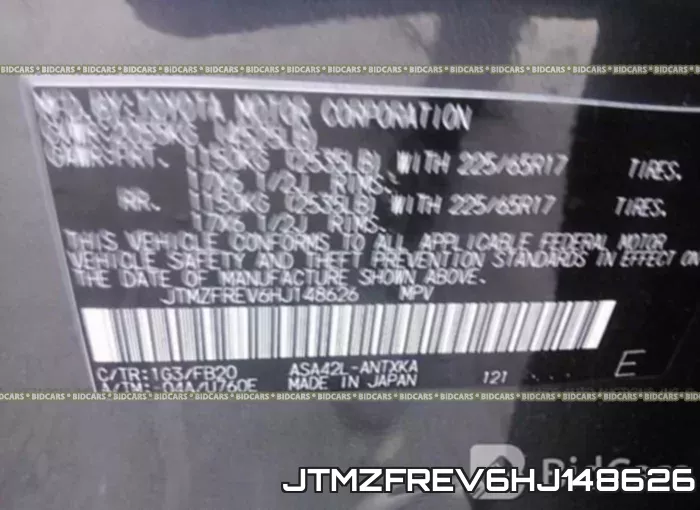 JTMZFREV6HJ148626 фото 10