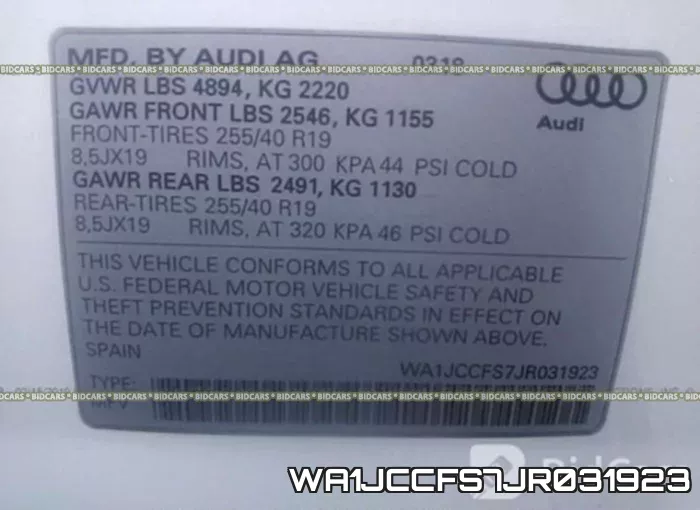 WA1JCCFS7JR031923 фото 10