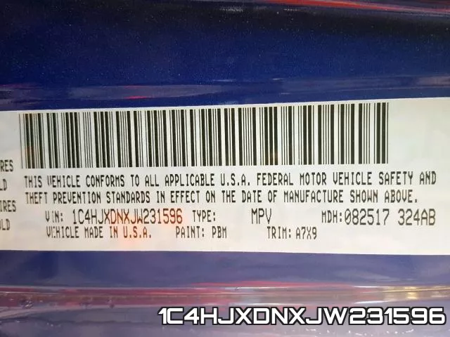 1C4HJXDNXJW231596 фото 2