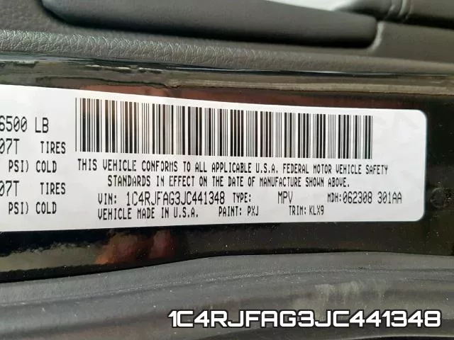 1C4RJFAG3JC441348 фото 2