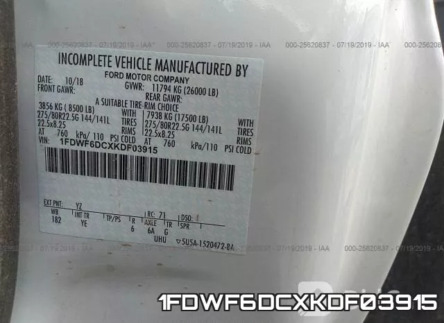 1FDWF6DCXKDF03915 фото 8