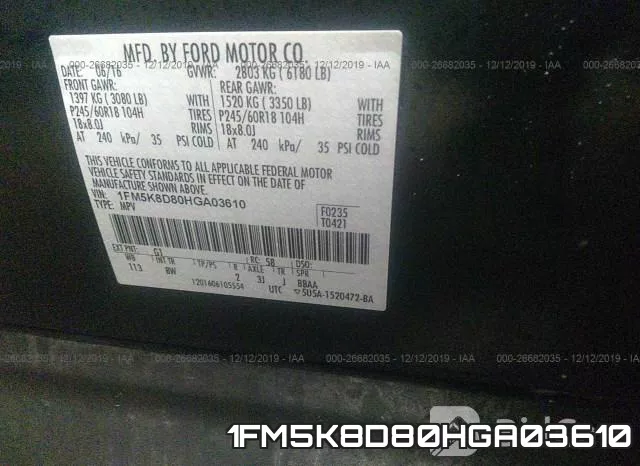 1FM5K8D80HGA03610 фото 8