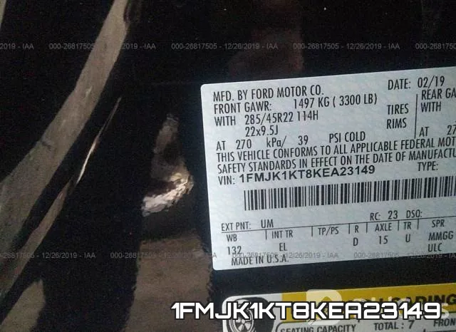 1FMJK1KT8KEA23149 фото 6