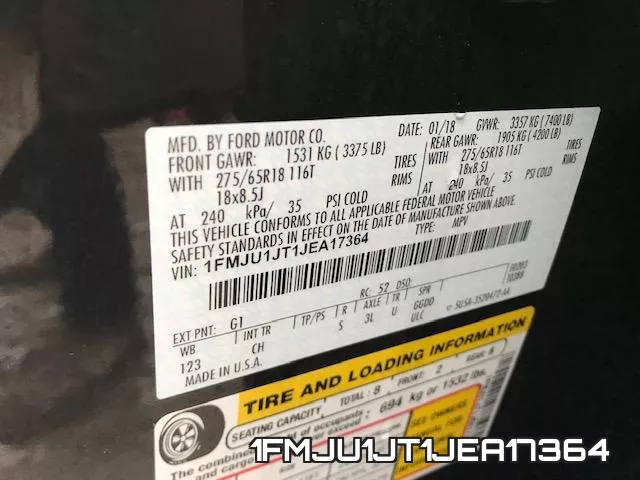 1FMJU1JT1JEA17364 фото 2