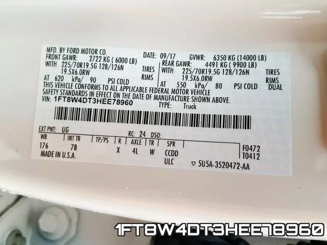 1FT8W4DT3HEE78960 фото 2
