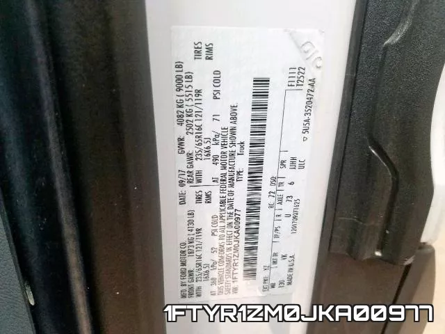 1FTYR1ZM0JKA00977 фото 2