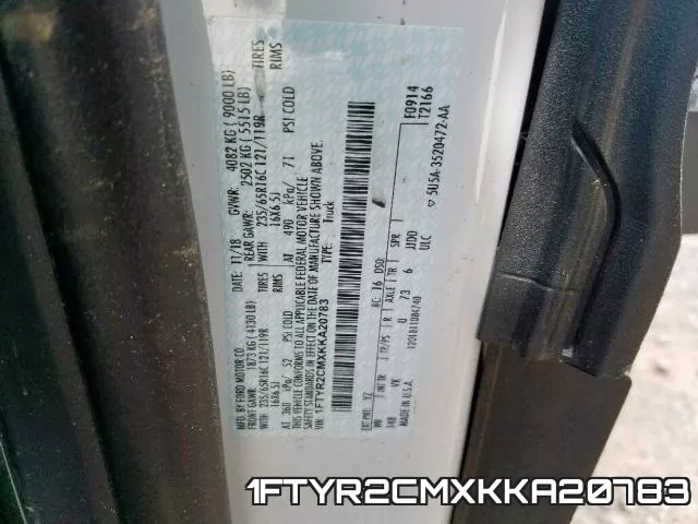 1FTYR2CMXKKA20783 фото 2