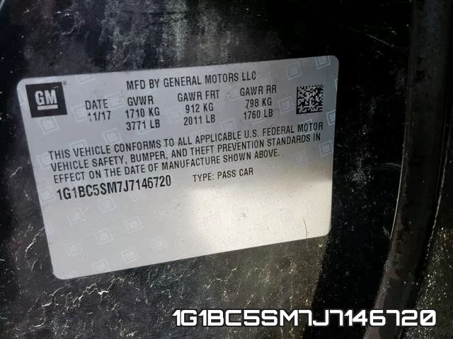 1G1BC5SM7J7146720 фото 2