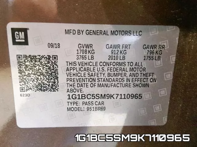 1G1BC5SM9K7110965 фото 2
