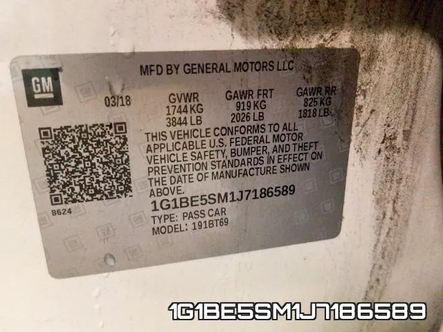 1G1BE5SM1J7186589 фото 2