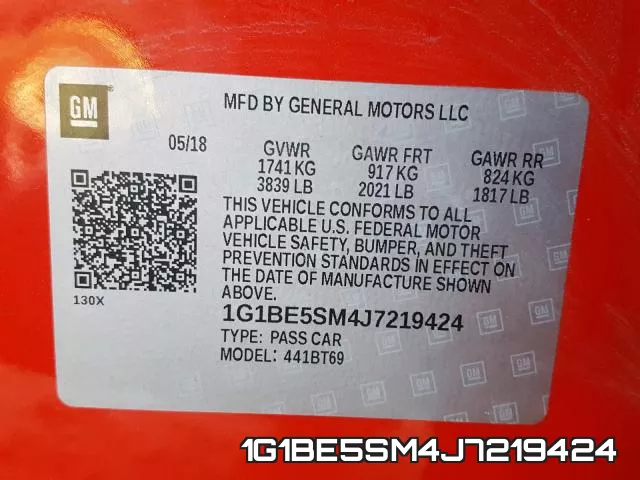 1G1BE5SM4J7219424 фото 2