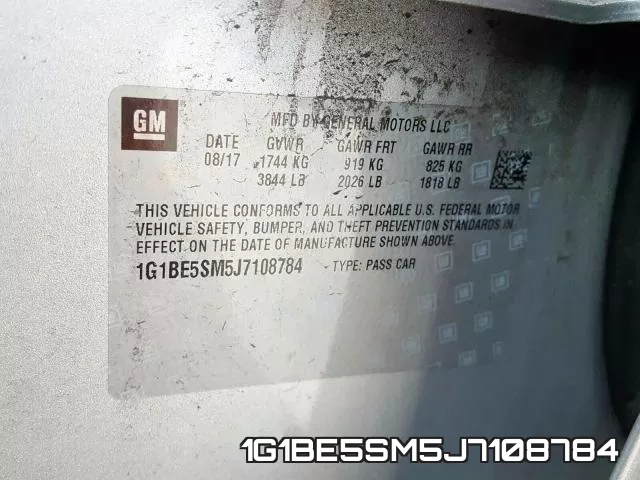 1G1BE5SM5J7108784 фото 2