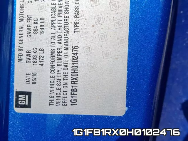 1G1FB1RX0H0102476 фото 2