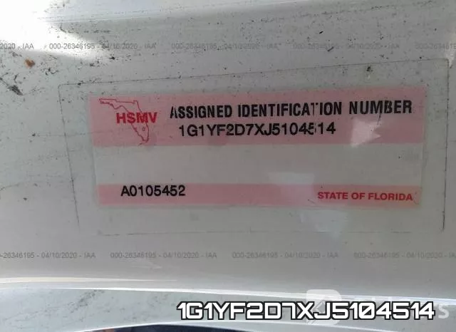 1G1YF2D7XJ5104514 фото 6