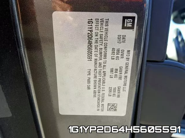 1G1YP2D64H5605591 фото 2