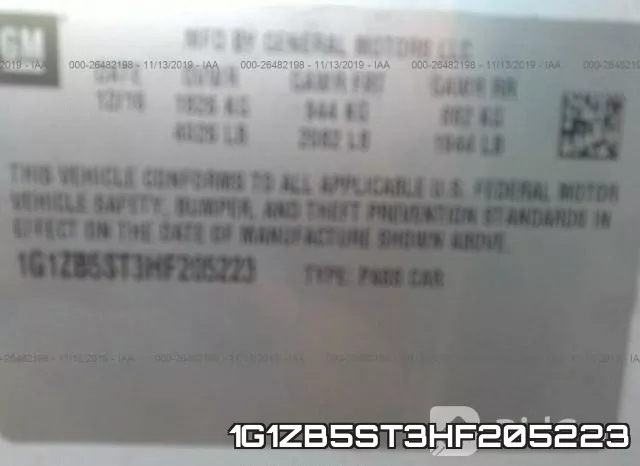 1G1ZB5ST3HF205223 фото 7
