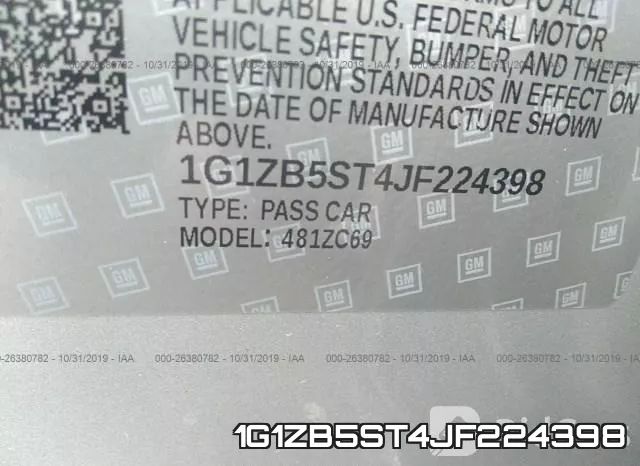 1G1ZB5ST4JF224398 фото 10