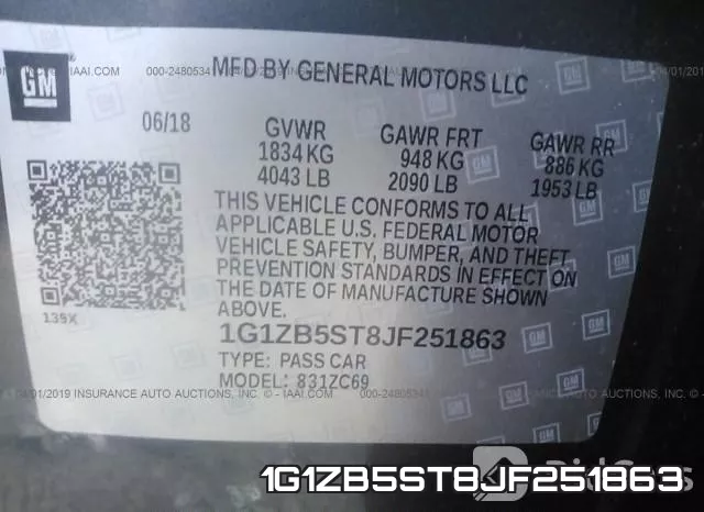 1G1ZB5ST8JF251863 фото 10