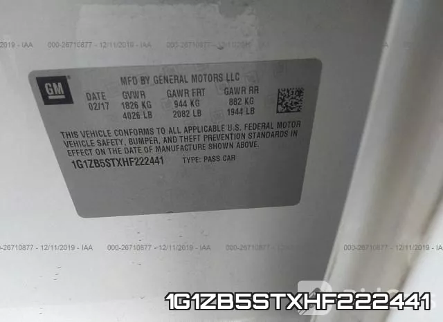 1G1ZB5STXHF222441 фото 8
