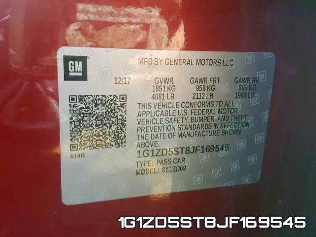 1G1ZD5ST8JF169545 фото 2